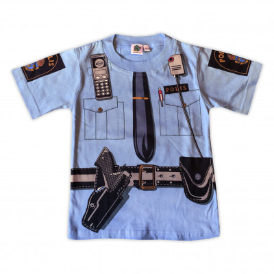 T-shirt Poliströja Blå Fram