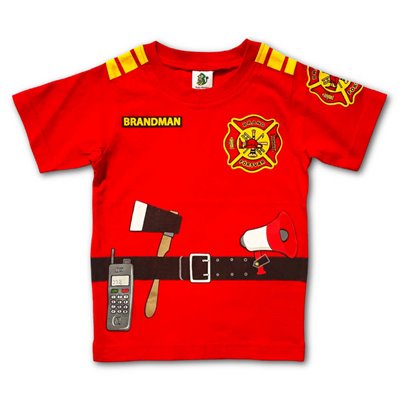 T-shirt Brandman Röd Fram
