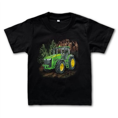 T-shirt Grön Traktor i skog
